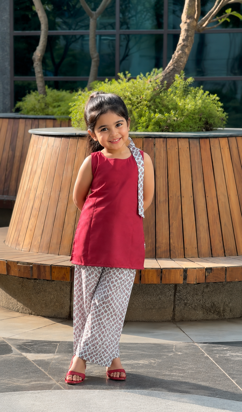 Girls Ruby Glow Co-Ord Outfit