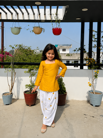 Girls Golden Glow Festive Outfit
