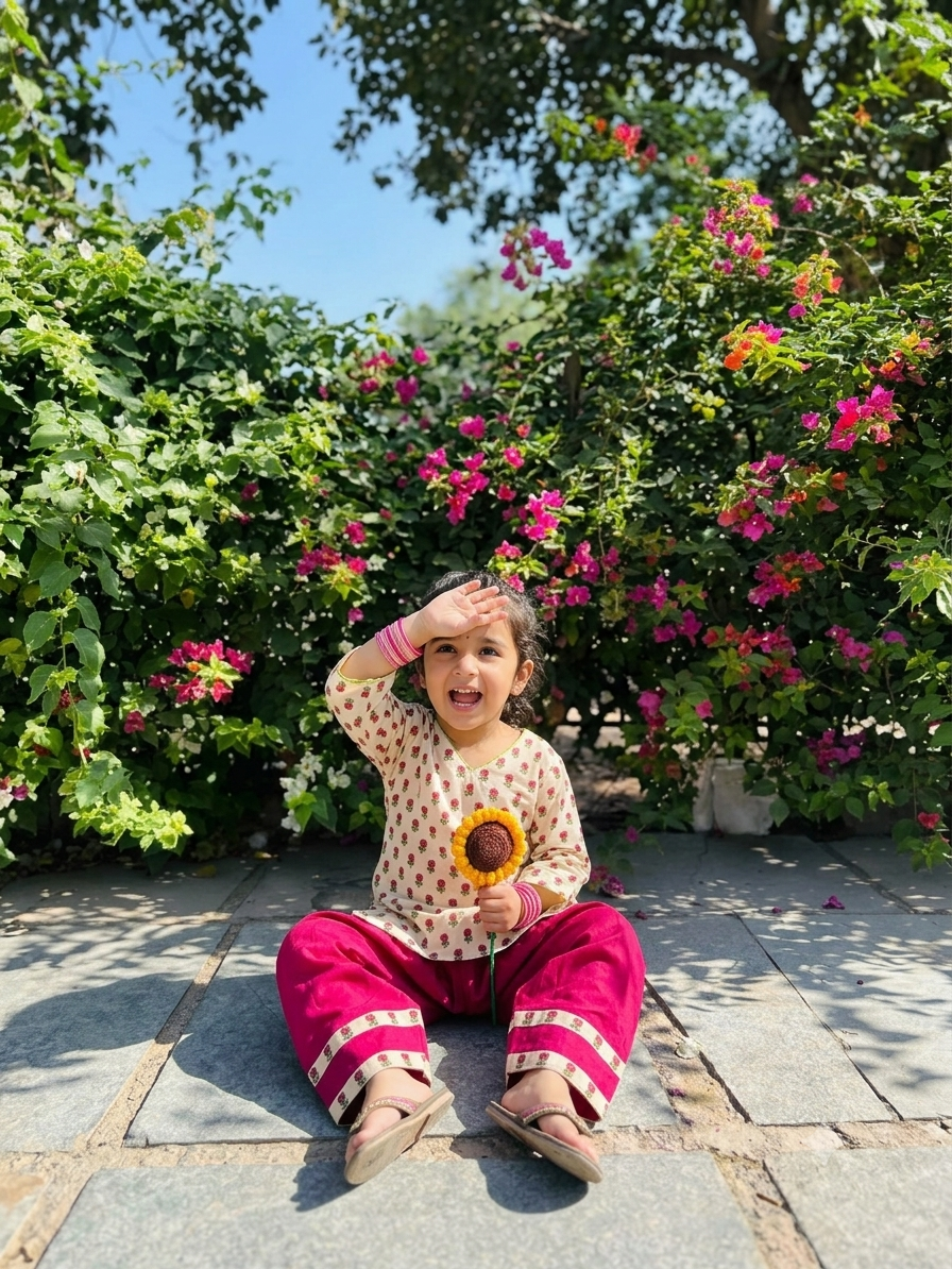 Girls Everyday Ethnic Wear Kurti & Pant Set