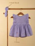 Baby Girls Cotton Frock Dress Set