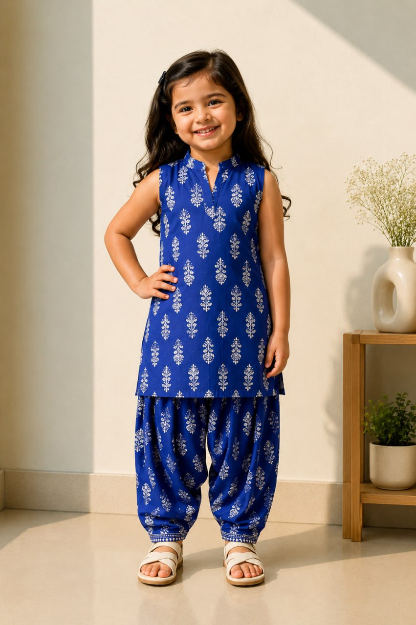 Kids Printed Farsi Salwar